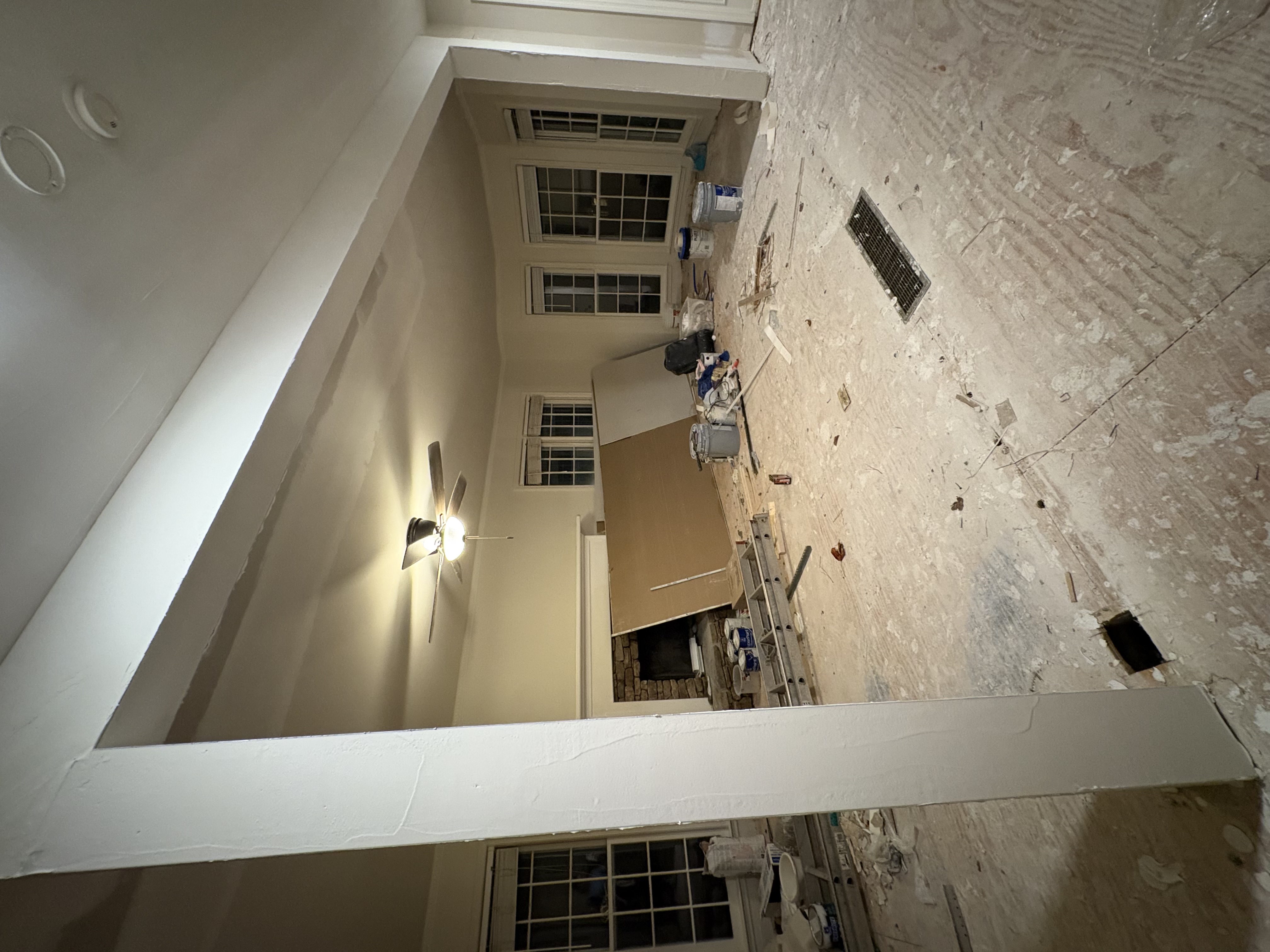 During renovation - wall removal and demolition work
